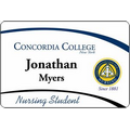 2" x 3" Glossy Plastic Name Badge w/Full Color Imprint & Personalization